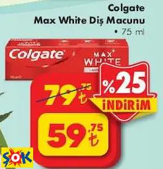 COLGATE MAX WHİTE DİŞ MACUNU 75 ML